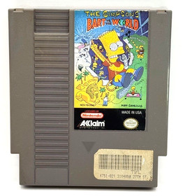 The Simpsons: Bart vs. The World (Nintendo NES) Cartridge Only