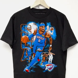 SHAI GILGEOUS-ALEXANDER T-SHIRT okc thunder graphic rap tee vtg tupac drake y2k - Picture 1 of 3
