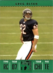 2007 Topps TX Exclusive #124 Greg Olsen RC Bears Rookie Card #d/799 - NM-MT - Picture 1 of 2