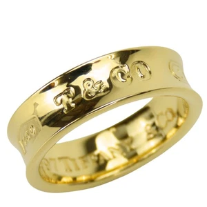 USED TIFFANY&Co. Ring 1837 US 7.5 K18 yellow gold 7.6g gold jewelry - Picture 1 of 11