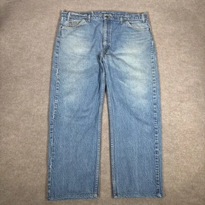 Vintage 90s Levis 505 Jeans Men 40x28 Orange Tab Straight Blue Denim Faded READ* - Picture 1 of 11