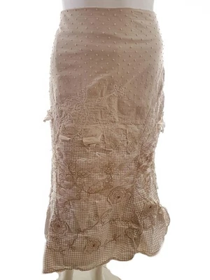 ⭐ VOGUE Maxirock für Damen Kariert Stickerei 44 ⭐ - Bild 1 von 4