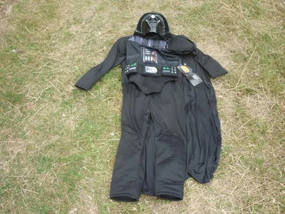 STAR WARS DARTH VADER DISNEY STORE SIZE 7/8 KIDS FANCY DRESS OUTFIT NEW - Image 1 of 4
