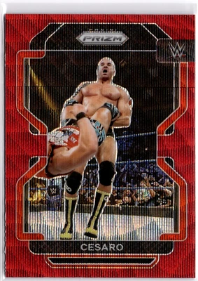 Cesaro 2022 Panini Prizm WWE Red Wave Prizm #171 WWE Smackdown - Image 1 of 2