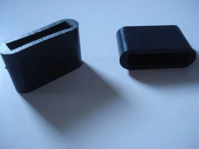 ES Lot de 10 embouts enveloppants pour fer plat 30x6mm noir patin pied chaise