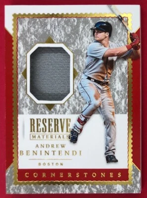2019 Panini Cornerstones Andrew Benintendi 41/99 Reserve Materials #16 Red Sox - Image 1 of 2
