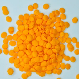 Orange REGULAR Sequins Confetti Vegan Edible Cake Sprinkles Gluten Free Halal - Picture 1 of 4