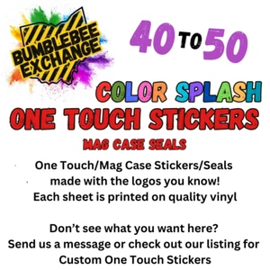Color Splash One Touch Stickers/Mag Seals - Premium Vinyl - See Details - Picture 1 of 31