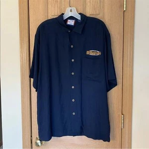 Men's Michigan Wolverines Button-Front Shirt NCAA L Cadre Athletic Vintage  - Picture 1 of 4