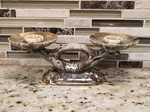 Candelabro de cerámica de 2 ramas Jasba Keramilk #802 de colección Alemania - Imagen 1 de 8