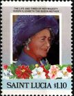 SAINT LUCIA - 1985 - Queen Mother, 85th. Birthday - MNH Comm. Stamp - Mi. #788