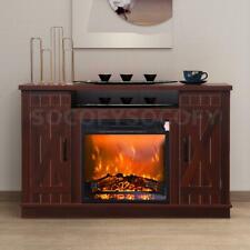 Electric Fireplace Mantel Tv Stand Media Console Heater I