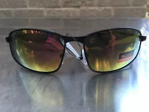 X Loop Sunglasses XL142204 UV400 G7 nero lente a specchio montatura in metallo - Foto 1 di 3