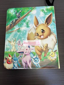 Eevee Pokemon Carpeta de Tarjetas Coleccionables Estuche Álbum Libro 50 Hojas TCG Ranura 400 - Imagen 1 de 4