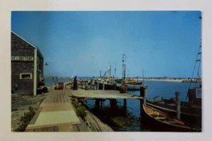 A Scene at Old Harbor ~ Block Island, RI. -Posted Postcard 8/13/61 -RHODE ISLAND - Picture 1 of 12