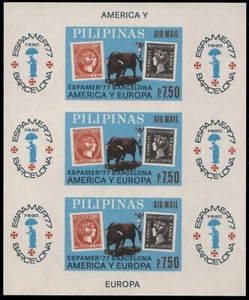 Filipinas 1977 - Mi-Nr. Bloque 11 B ** - Estampillada sin montar o nunca montada - Espamer 77 - Imagen 1 de 1