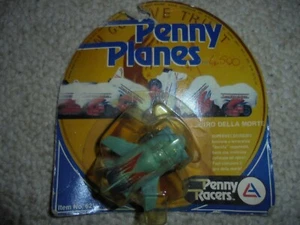 TAKARA PENNY RACERS PENNY PLANES "FOXY FIGHTER"~BLUE~MINT ON CARD~MIP~RARE~HTF!! - Picture 1 of 5
