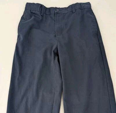 Pantalones Chinos Lands End Niños 20 Delgados Azul 30" Cintura Ajustable 43" Largo DEFECTUOSOS  Foto 1 de 4