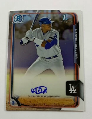 2015 Bowman Chrome Hector Olivera 1st Bowman Auto AR28 - Image 1 of 2
