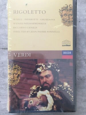 VERDI: Rigoletto -Pavarotti/Gruberova-Chailly (NL VHS Video Decca 071 401-3/OVP) - Bild 1 von 2
