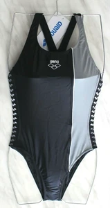 Arena Women Black Swimsuit Swimming Costume Pool Bathing One Piece 32 Swimwear S - Picture 1 of 11