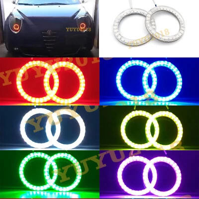Anillo halo RGB para Alfa Romeo MiTo 2008-19 faro LED ojo de ángel bluetooth DRL Foto 1 de 4