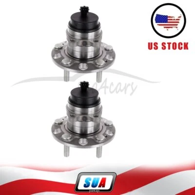 Set of 2 Rear For Kia Soul W/ABS 2010-2013 Wheel Hub And Bearing Assembly 5 Lugs Foto 1 de 4