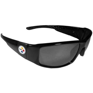 Pittsburgh Steelers Black Wrap Sunglasses Officially Licensed - Bild 1 von 2