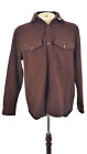 A Days March Shirt Jacket Atkins Burgundy Wool Blend Straight Fit Size  38