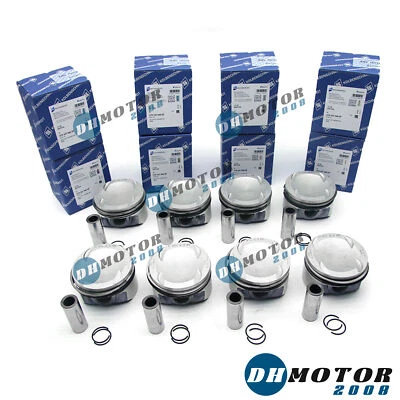 8x Pistons & Rings Set STD 9.3:1 For Audi RS6 C7 RS7 S8 4.0 TFSI CTF CWU CRD DDT - Image 1 of 4