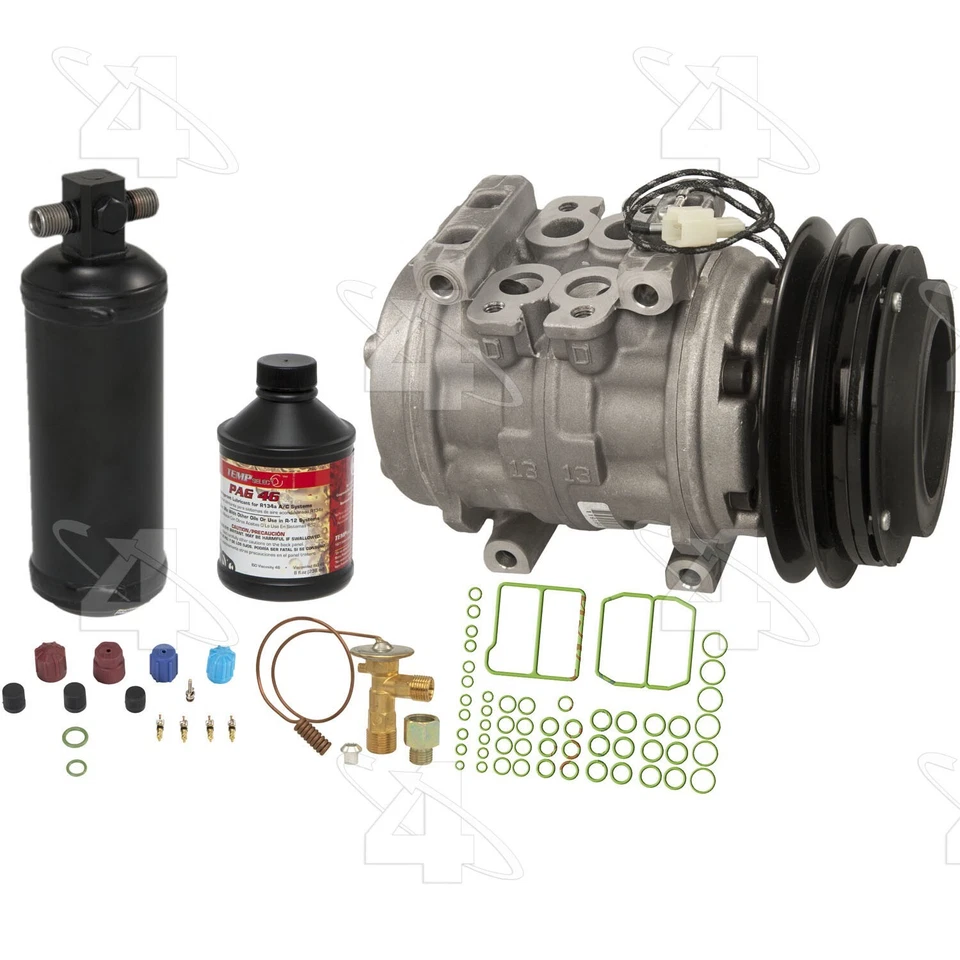 Kit de compresor de aire acondicionado 4 estaciones para Plymouth Colt 1986-1988 1,5 L L L4 Foto 1 de 4