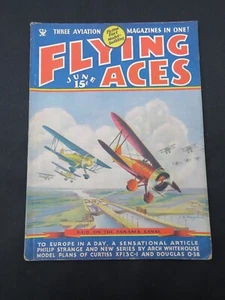 FLYING ACES Aviation Magazine June 1935 Model Plans - Imagen 1 de 3