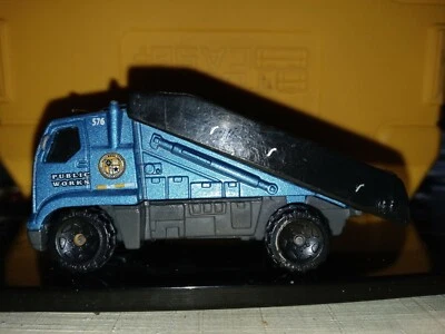 Matchbox Carrier Rollback, Obras Públicas, Azul, Suelto, 1/64 Foto 1 de 4