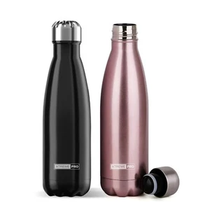 Wiederverwendbare Vakuum Thermo Wasserflasche, doppelwandig, für heiße kalte Getränke 500ml - Bild 1 von 10