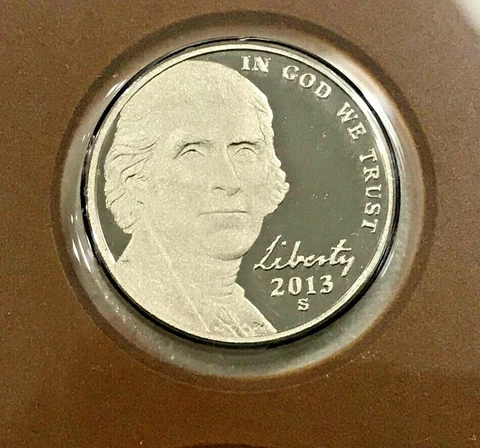 2013-S  Cameo Jefferson Nickel Proof Cover