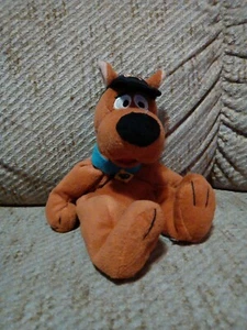 VTG 1998 Warner Bros Studio Store SCOOBY DOO Pizza Hat Bean Bag Plush Beanie 10” - Picture 1 of 4