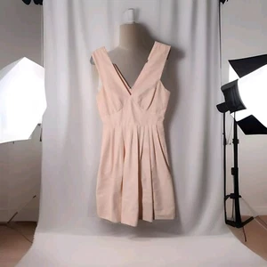 J Crew V-Ausschnitt A-Linie Kleid Größe 0 Stil G3567 - Bild 1 von 8