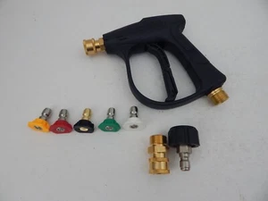Universal Heavy Duty Pressure Washer Gun with Quick Connect Adapter & Tips Set - Picture 1 of 9