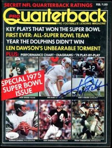 Ken Stabler JSA Coa Autograph 1975 Pro Quarterback Magazine Signed - Picture 1 of 1