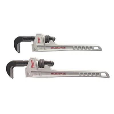 14 in. 18 in. Aluminum Pipe Wrench Set (2-Tool) Aluminum - Image 1 of 4