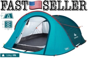 Decathlon Quechua 2 Seconds Pop-Up Camping Backpacking Tent For 3 People - NEW! - Picture 1 of 15