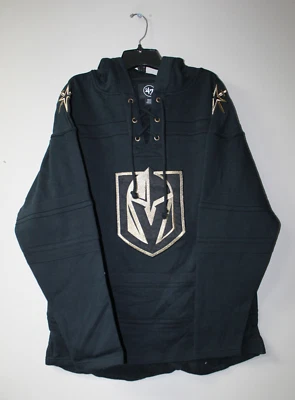 New Vegas Golden Knights old time jersey style mid weight cotton hoodie men's S - Image 1 of 4