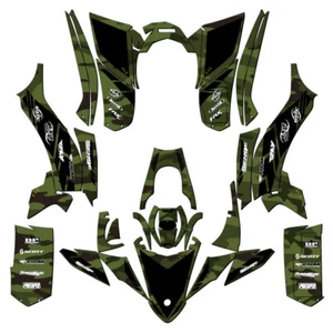 Kit de gráficos YFZ 50 APACHE verde Senge 2017-2021 compatible con Yamaha - Imagen 1 de 7