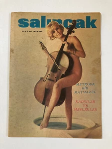 Turkish Erotic Mag Caroline Day, Mary Mose, Claudia Cardinale inside 1967 RARE - Picture 1 of 5