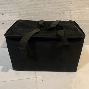 Soft-sided Storage Chest with Handles 19x11 Black Zipper Closure carrying bag - Picture 1 of 5