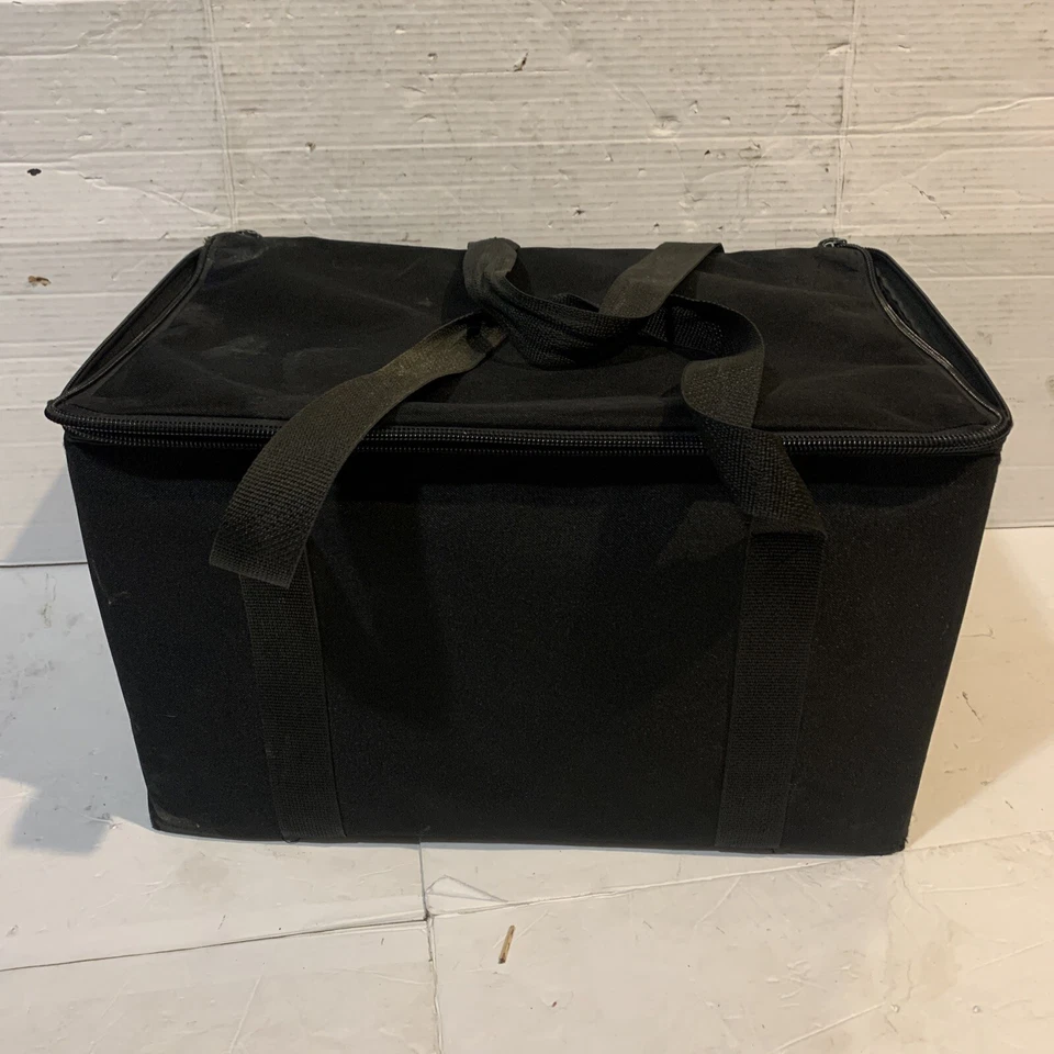 Soft-sided Storage Chest with Handles 19x11 Black Zipper Closure carrying bag - Image 1 of 4