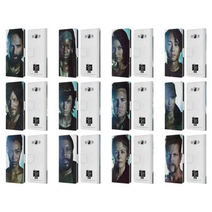 OFFICIAL AMC THE WALKING DEAD CHARACTERS LEATHER BOOK CASE FOR SAMSUNG PHONES 3 - Picture 1 of 18