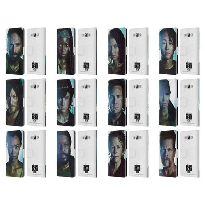 OFFICIAL AMC THE WALKING DEAD CHARACTERS LEATHER BOOK CASE FOR SAMSUNG PHONES 3 - Image 1 of 4
