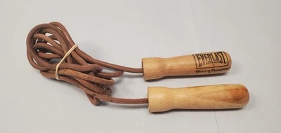 Cuerda de salto Everlast vintage cuero asas madera 9,5' modelo 4497 Foto 1 de 4