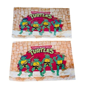 Teenage Mutant Ninja Turtles Kissenbezüge 1990er Donatello Leonardo Raphael Vintage - Bild 1 von 10
